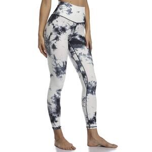 Yunoga Legging Women's Small Black White Soft High Waisted Seamless Workout